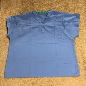 Fashion Seal Blue Scrubs Top Shirt Healthcare Medical Dental Offices 
2XL Unisex